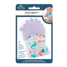 Load image into Gallery viewer, Itzy Ritzy - Itzy Mitt™ Silicone Teething Mitts: Lilac Dino