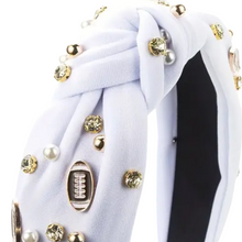 Load image into Gallery viewer, Football Rhinestone Headband
