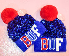 Load image into Gallery viewer, BUF Sequin Pom Pom Hat

