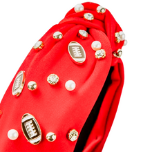Load image into Gallery viewer, Football Rhinestone Headband
