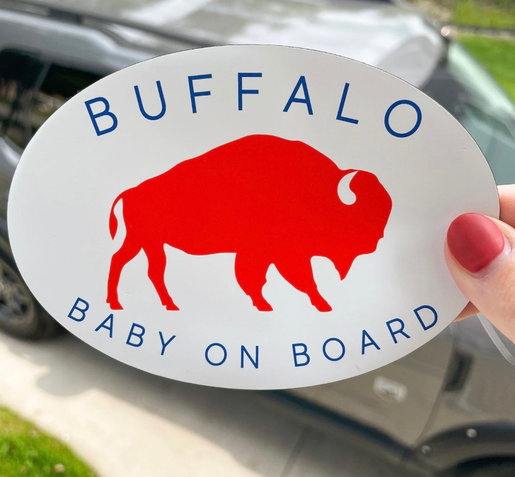 Buffalo Baby on Board Magnet