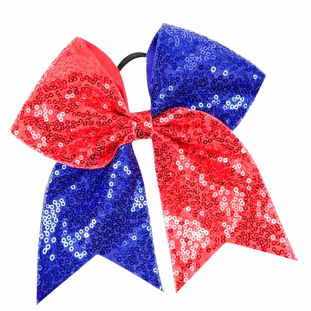 Buffalo Footbball Sequin Pony Bow
