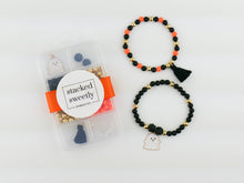 Load image into Gallery viewer, DIY Halloween Ghost Bracelet Craft Kit Stacked Sweetly
