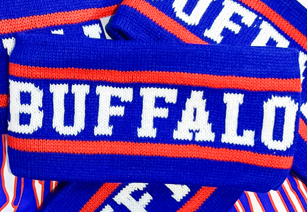 Buffalo Wide Knit Headband with Fleece Lining