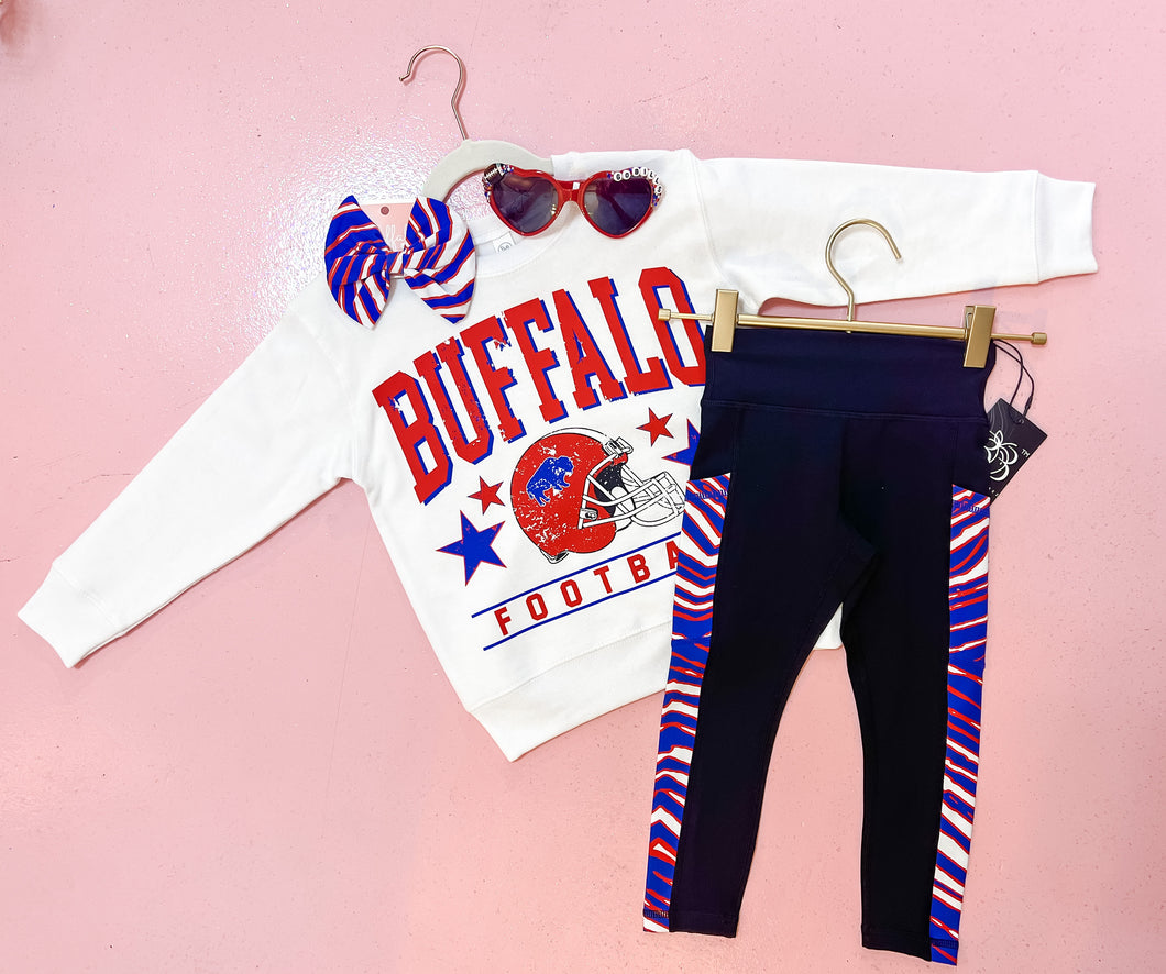 Buffalo Football White Crewneck