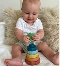 Load image into Gallery viewer, Dino Itzy Stacker™ Silicone Stacking Toy
