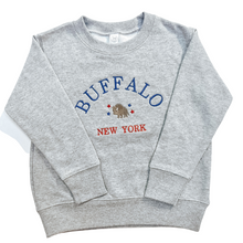 Load image into Gallery viewer, Boy Buffalo Embroidery Crewneck
