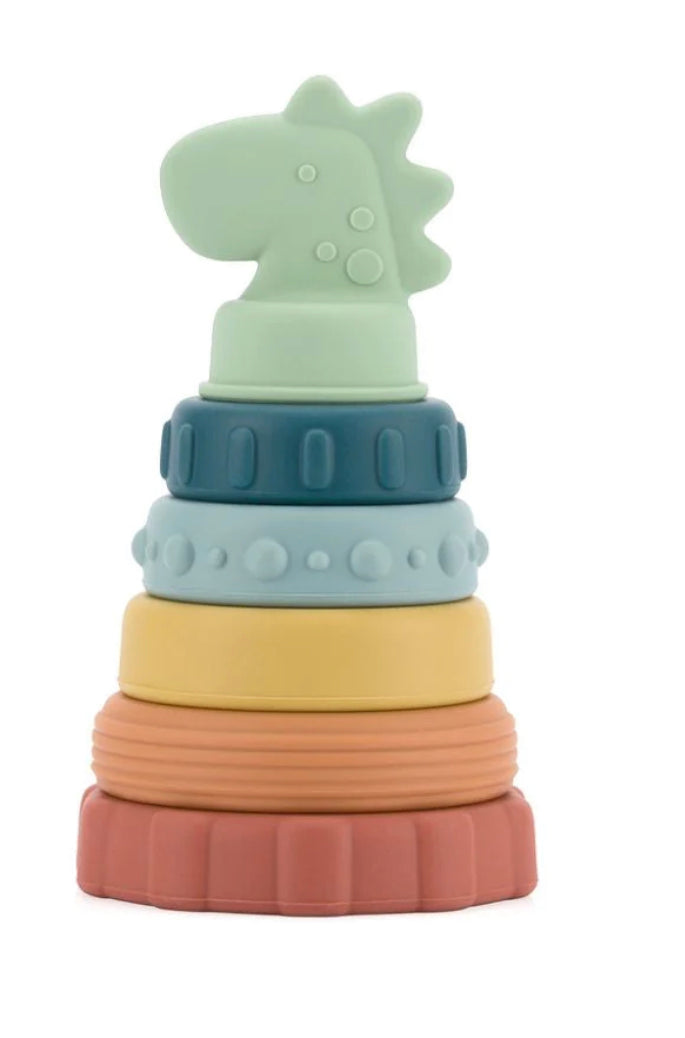 Dino Itzy Stacker™ Silicone Stacking Toy