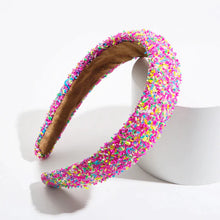 Load image into Gallery viewer, Beaded Headband - Pink Sprinkles
