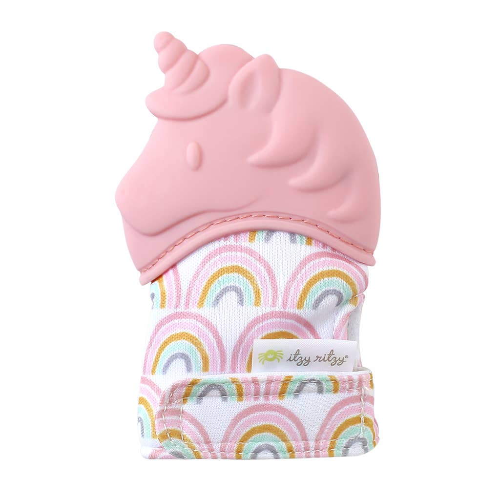 Itzy Ritzy - Itzy Mitt™ Silicone Teething Mitts: Lilac Dino