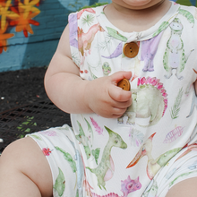 Load image into Gallery viewer, Roy Racerback Shorts Romper
