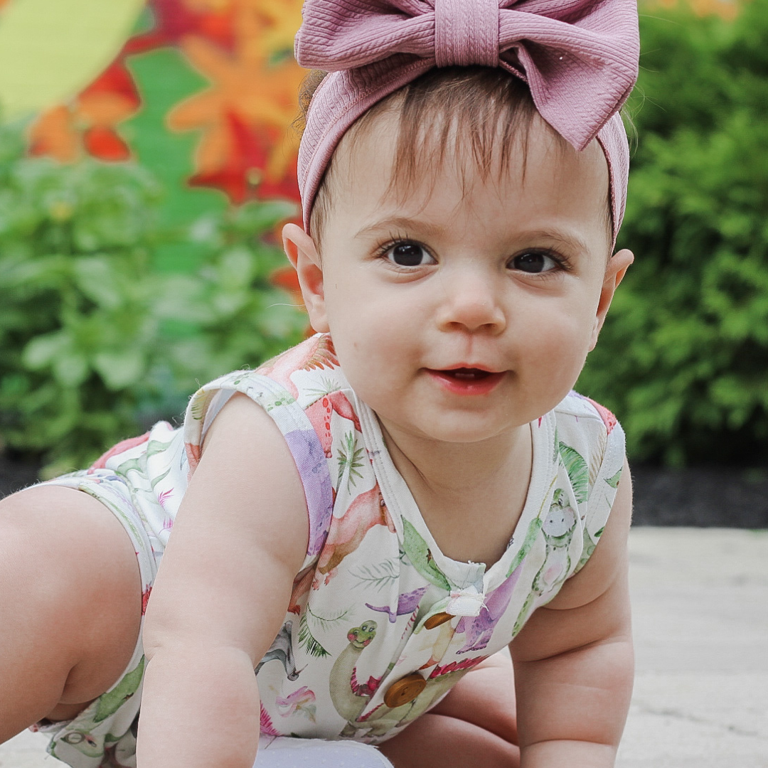 Baby Rompers Girl Purple Baby Grl Football Outft Wth Bow, Game Day